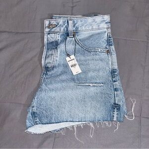 Express Boyfriend Midi Jean Shorts